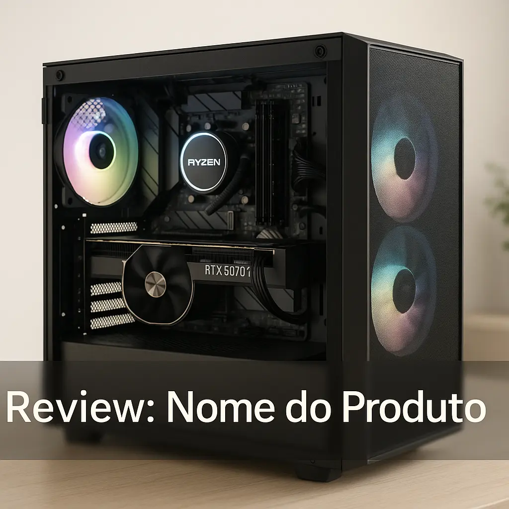 Monte seu PC: Ryzen 7 5800XT, RTX 5070 Ti, 32GB, 1TB SSD