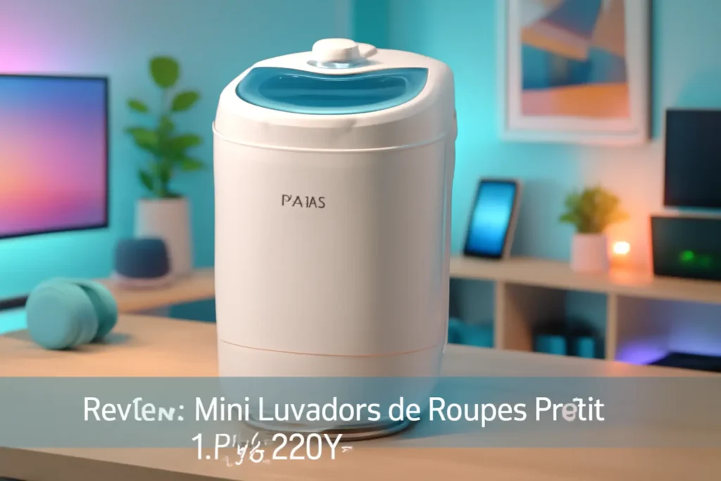 Mini Lavadora de Roupas Praxis Petit 1,2kg 220V Branca: Compacta e Eficiente