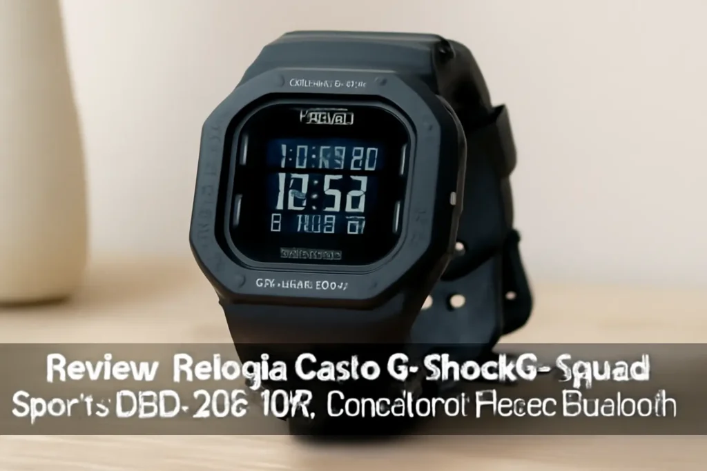 Relógio Casio G-Shock G-Squad Sports GBD-200-1DR: Contador de Passos Bluetooth
