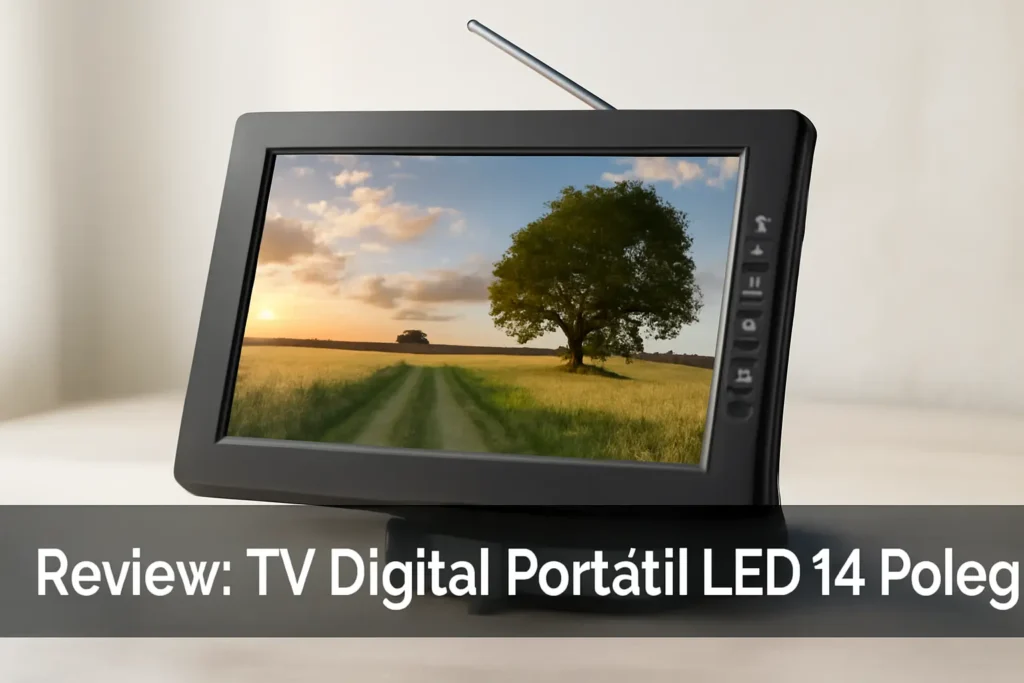 TV Digital Portátil LED 14 Polegadas: Conectividade e Portabilidade para Entretenimento em Movimento