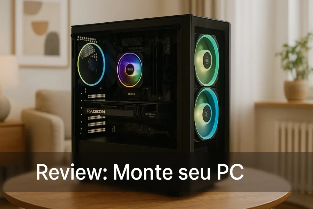 Monte seu PC: Ryzen 9 9950X, RX 7800 XT, 32GB, 2TB SSD