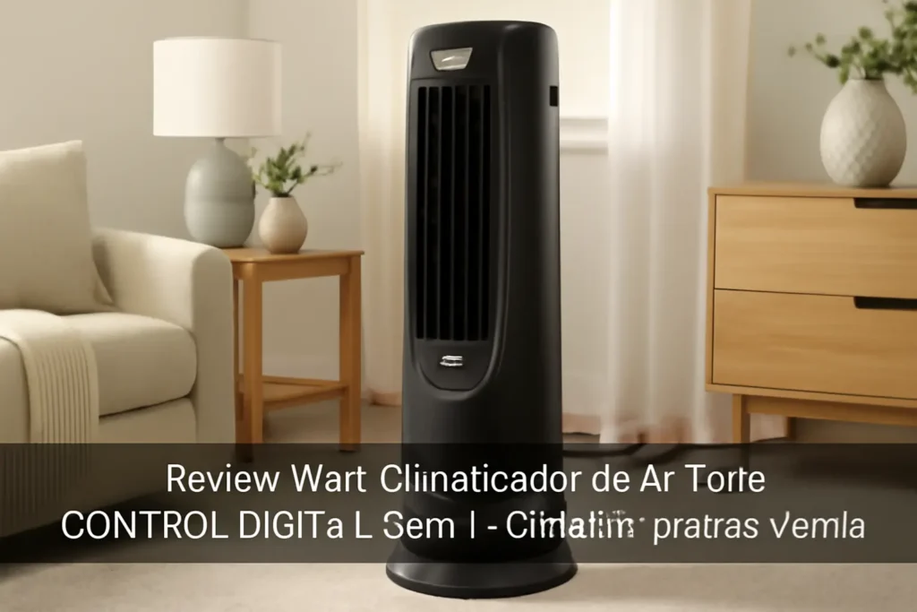 WAP Climatizador de Ar Torre CONTROL DIGITAL 3 em 1 - Climatiza, Umidifica e Ventila