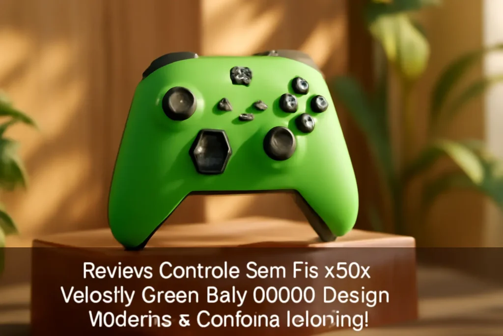 Controle Sem Fio Xbox Velocity Green Qau-00090: Design Moderno e Conforto Imbatível