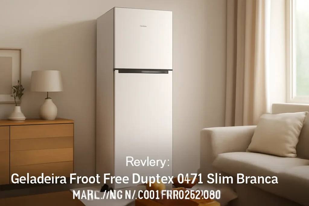 Geladeira Frost Free Duplex 347L Slim Branca Midea MD-RT468MTA012-220v: Eficiência e Design
