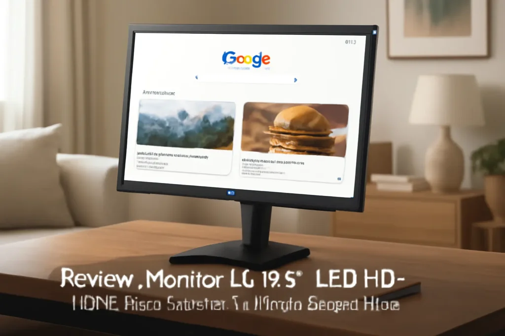 Monitor LG 19.5'' LED HD - HDMI, 2ms, Ajuste de Inclinação, Reader Mode
