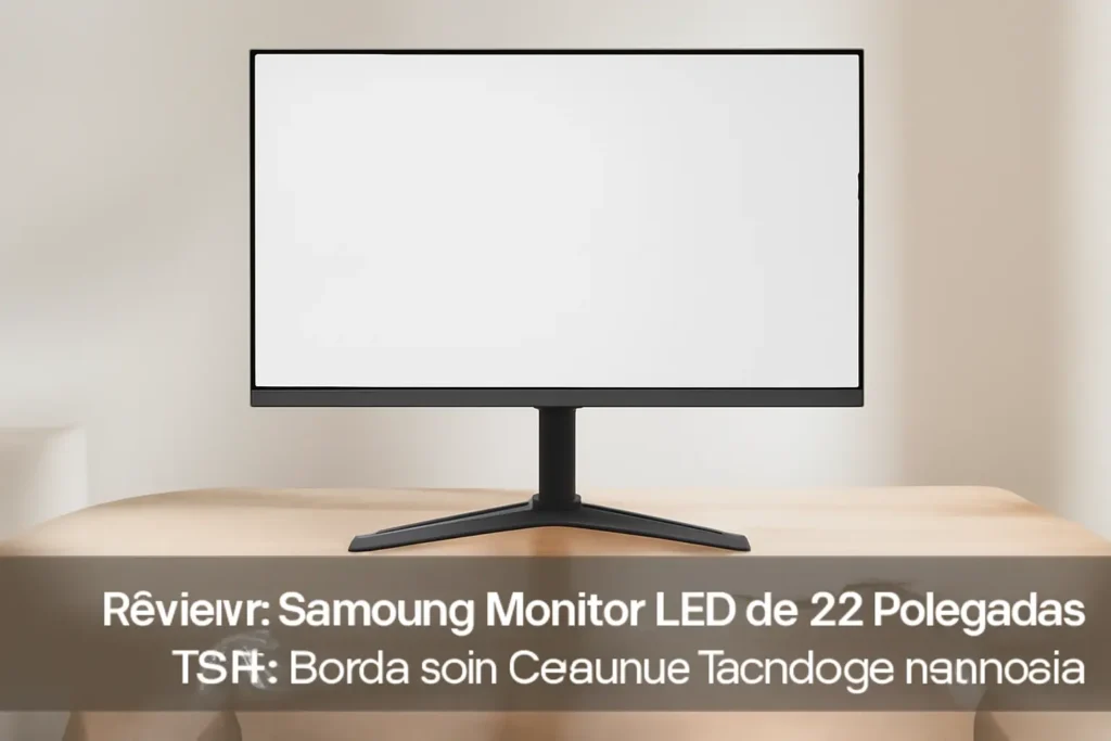 Samsung Monitor LED de 22 Polegadas T35F: Borda Sem Costura e Tecnologia Avançada