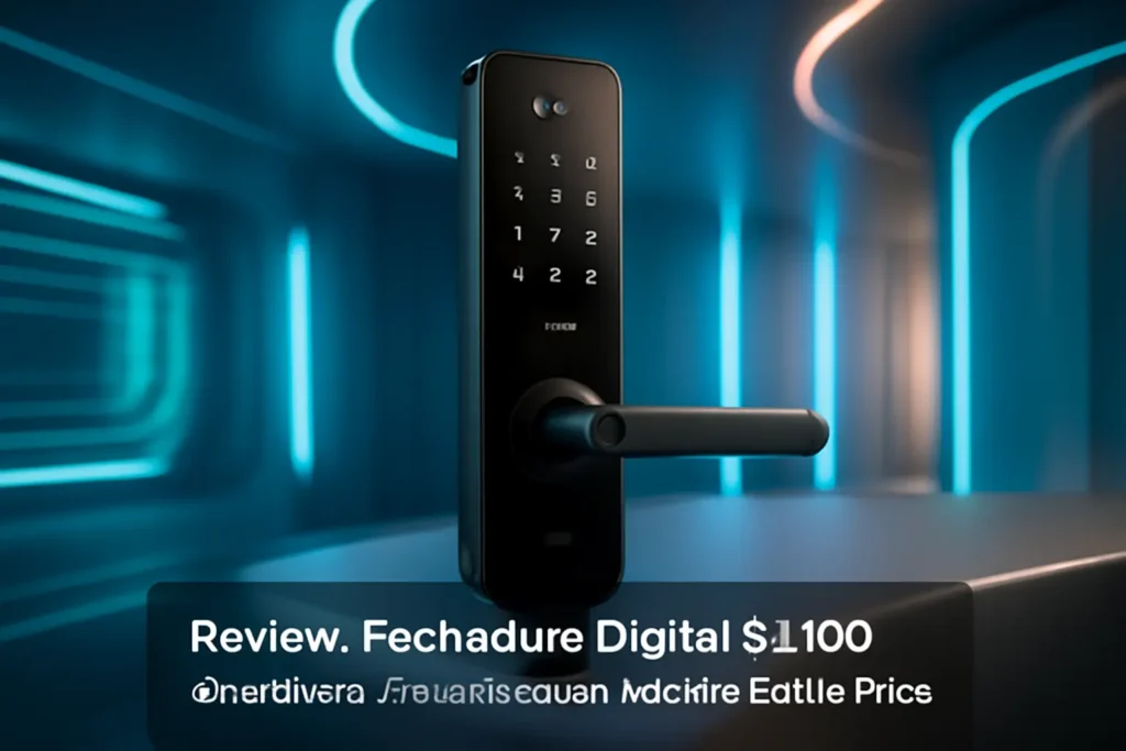 Fechadura Digital SL100 Smart Lock Embutida Com Senha e Cartão Preta: Segurança e Tecnologia de Ponta
