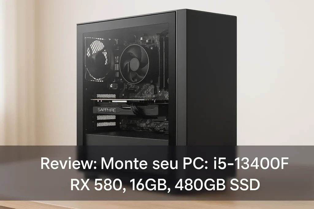Monte seu PC: i5-13400F, RX 580, 16GB, 480GB SSD