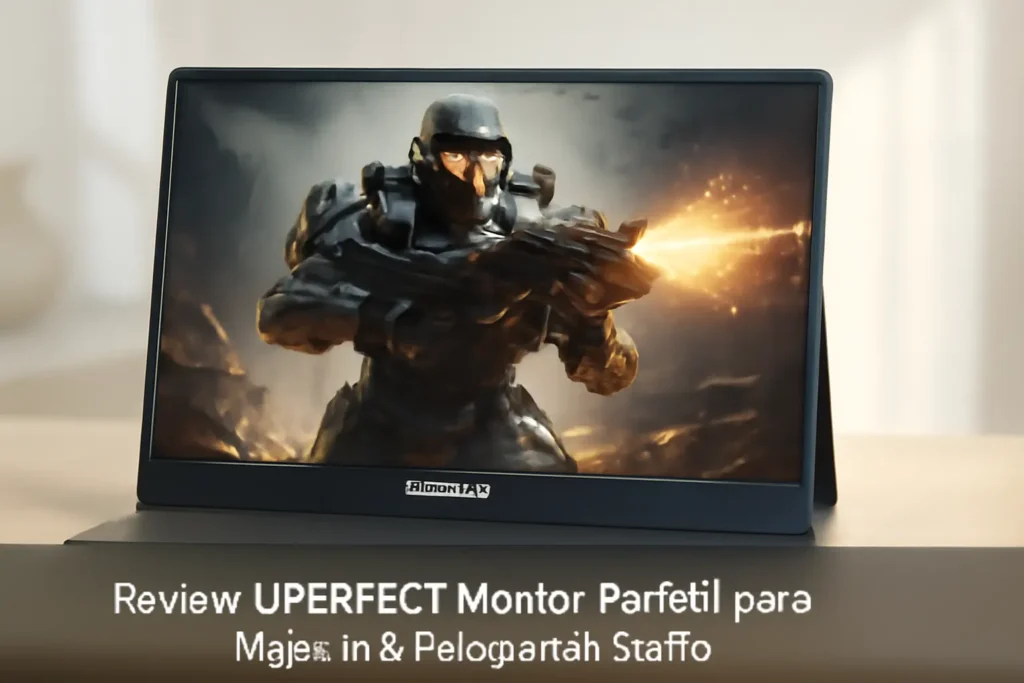 UPERFECT Monitor Portátil para Jogos 17,3 Polegadas 144 Hz