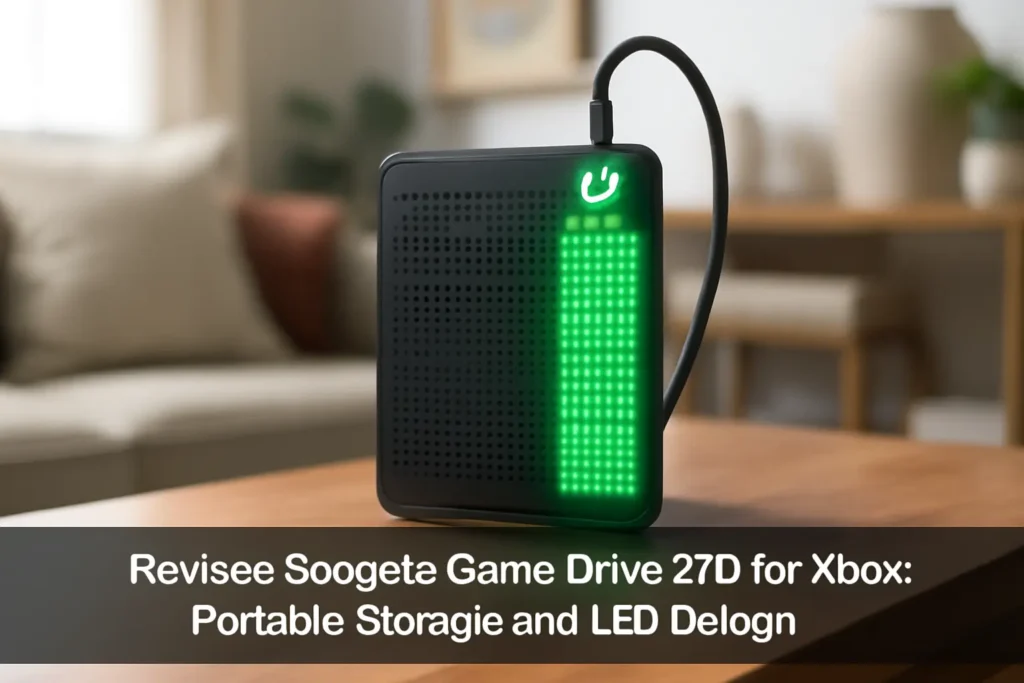 Seagate Game Drive 2TB para Xbox: Armazenamento Portátil e Design LED