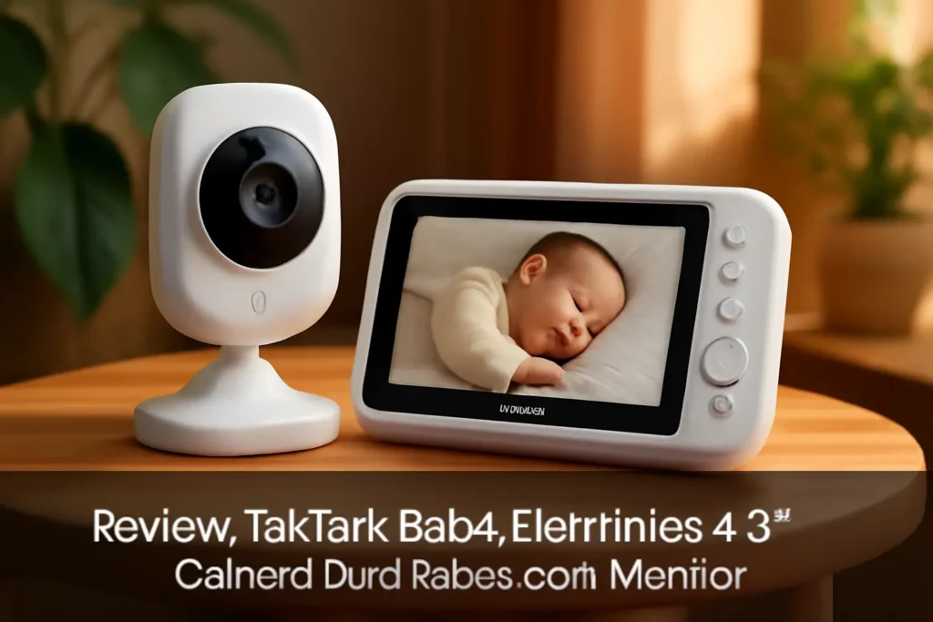TakTark Babá Eletrônica 4.3" Câmera para Bebês com Monitor