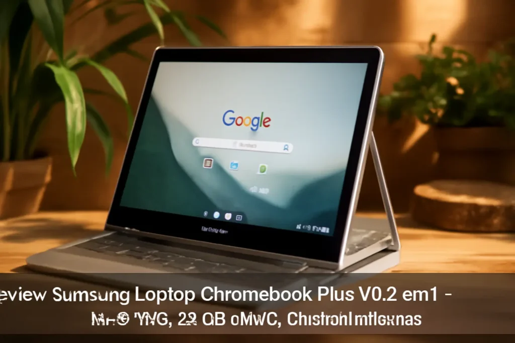 Samsung Laptop Chromebook Plus V2 2 em 1 – 12,2" Tela, 64 GB eMMC, Caneta Embutida