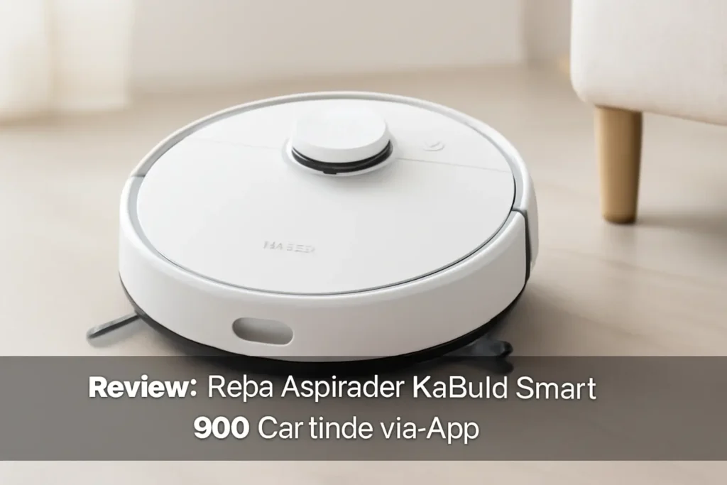 Robô Aspirador KaBuM! Smart 900 Branco Controle via App