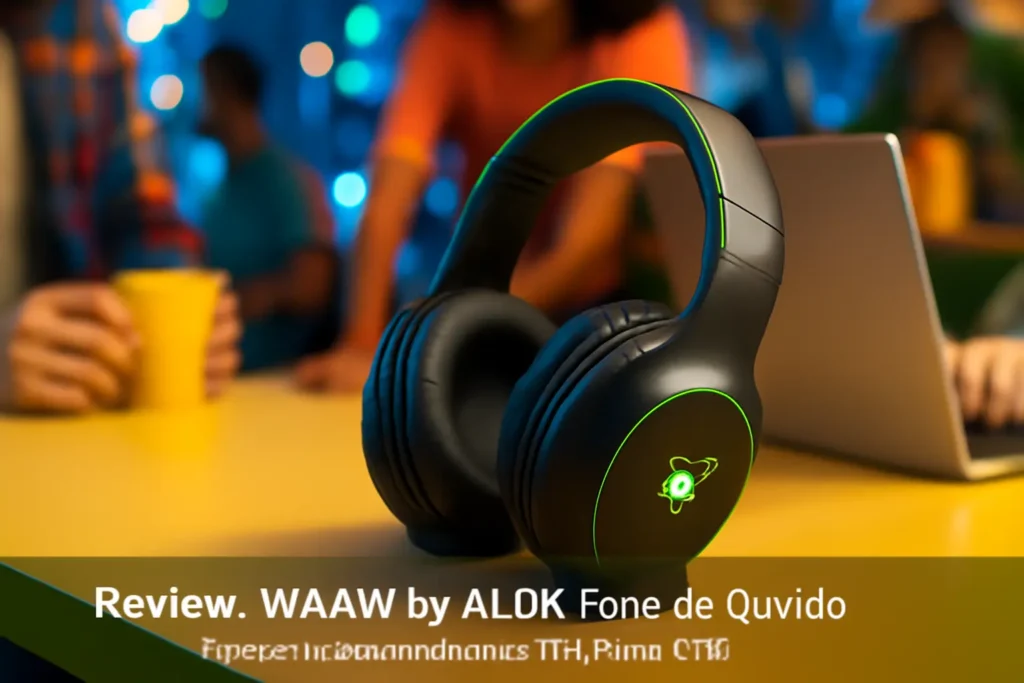 WAAW by ALOK Fone de Ouvido Gamer MOB 200EB sem Fio Bluetooth