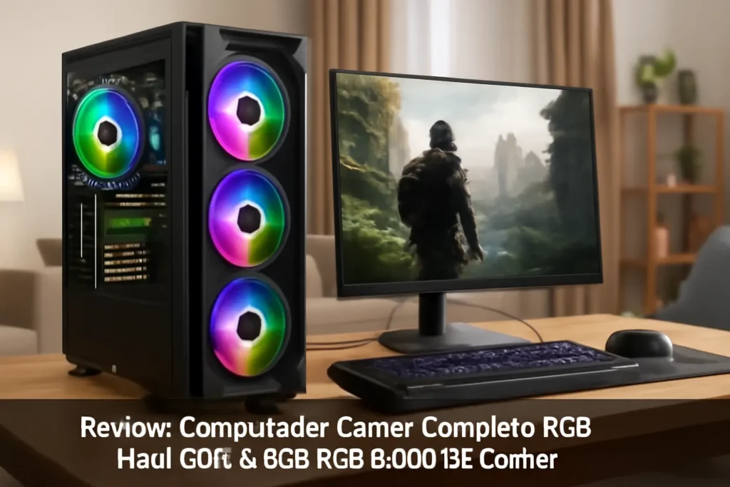 Computador Gamer Completo RGB Intel Core i5 8GB SSD 512GB Kit Gamer