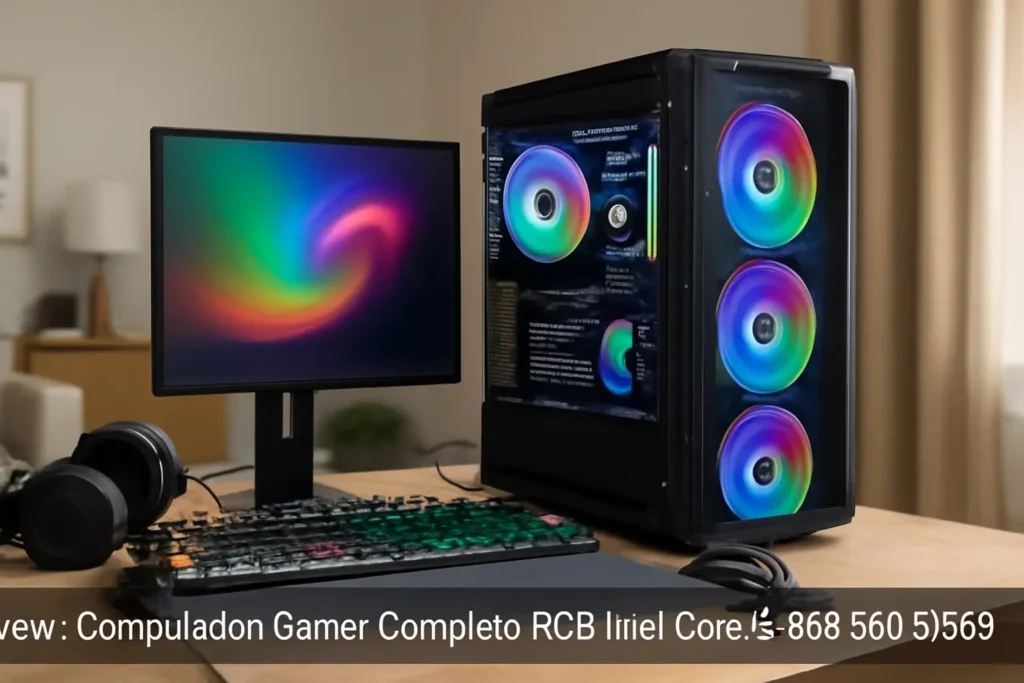 Computador Gamer Completo RGB Intel Core i5 8GB SSD 512GB Kit Gamer