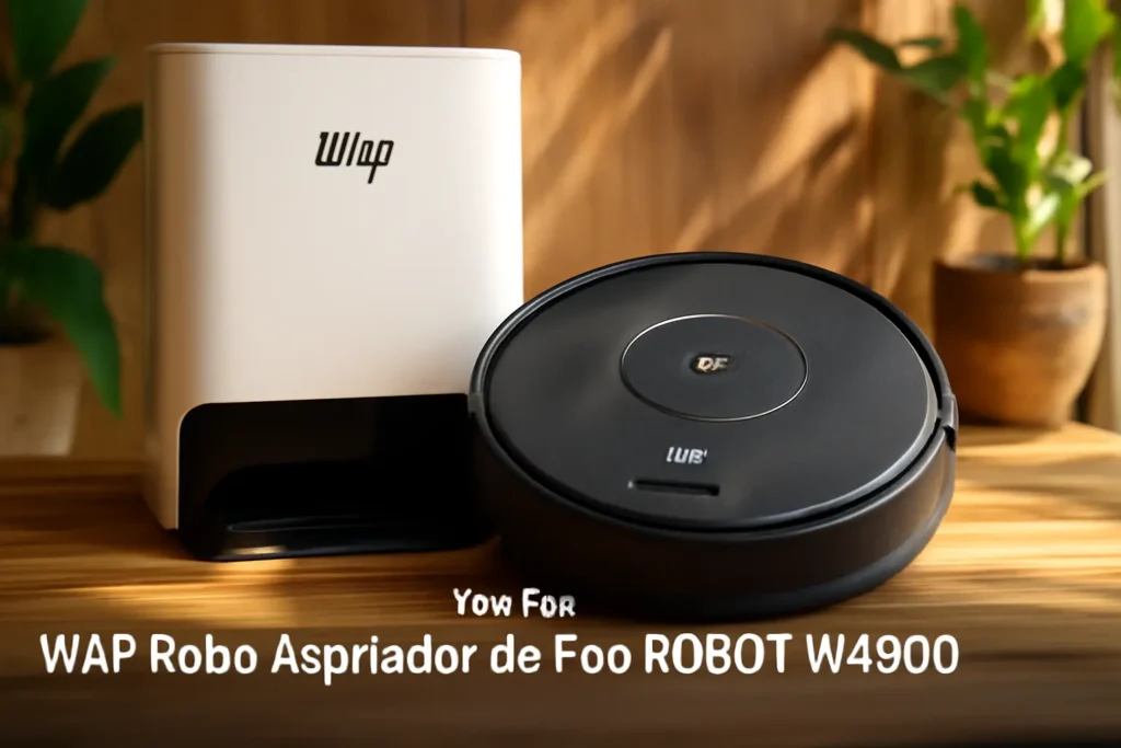 WAP Robô Aspirador de Pó ROBOT W4000 - Estação Autolimpante, Mapeamento LDS 360°, Passa Pano com MOP Giratório 127V