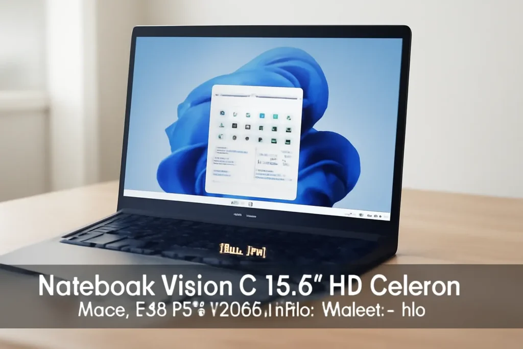 Notebook Vision C 15.6'' HD Celeron N4020 4GB SSD 128GB eMMC Windows 11 Pro