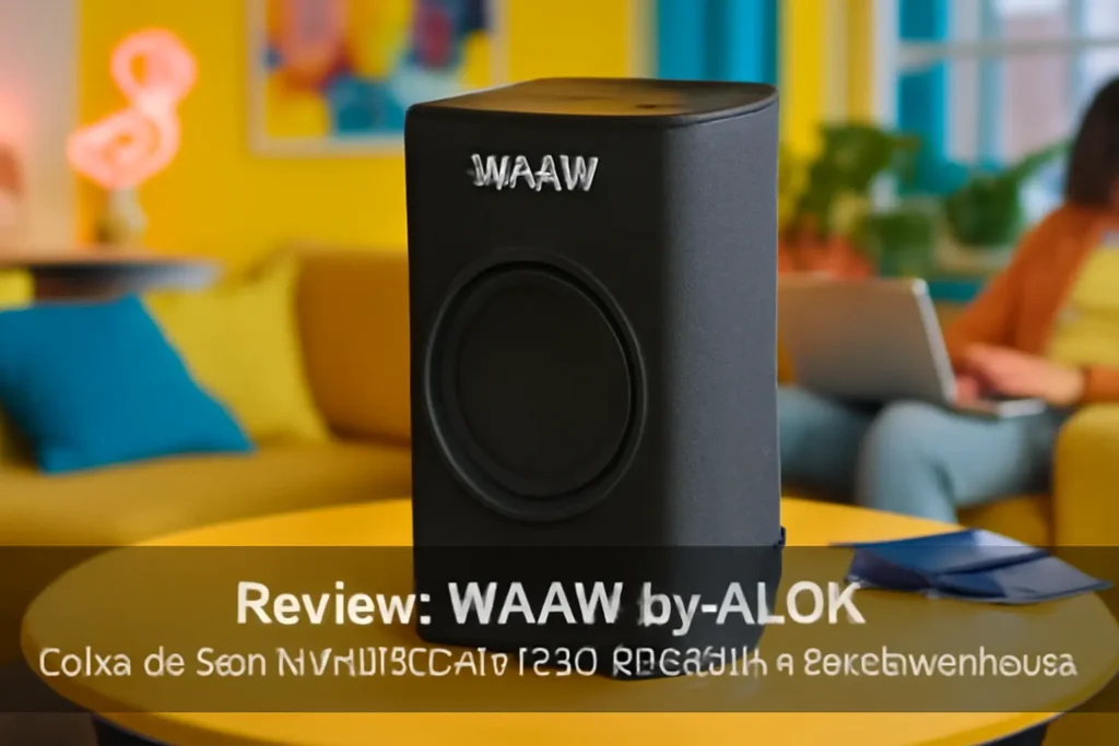 WAAW by ALOK Caixa de Som HYPERBOOM 1000 Bluetooth: Potência e Durabilidade