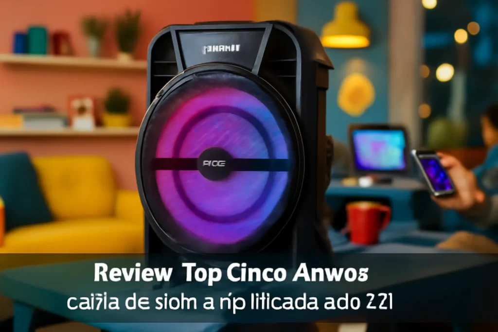 Top Cinco Amvox caixa de som amplificada aca 221