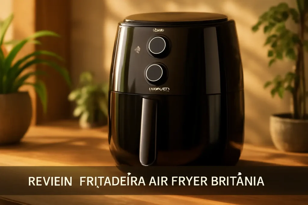 Fritadeira Air Fryer Britânia 5,5 L BAF52 1500W Branco com Inox 220V - Potência e Qualidade na Sua Cozinha