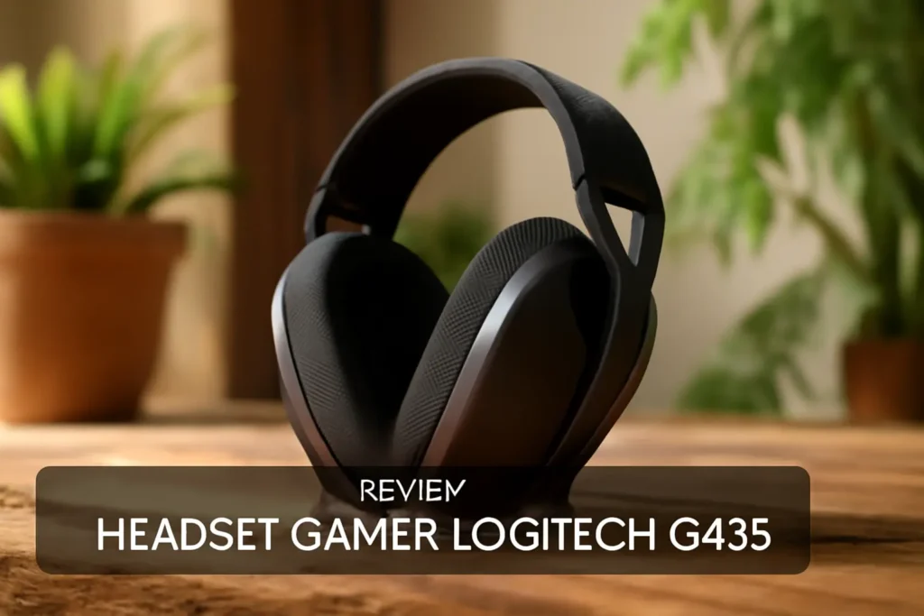Headset Gamer Sem Fio Logitech G435 LIGHTSPEED: Conexão USB e Bluetooth, Design Leve e Confortável