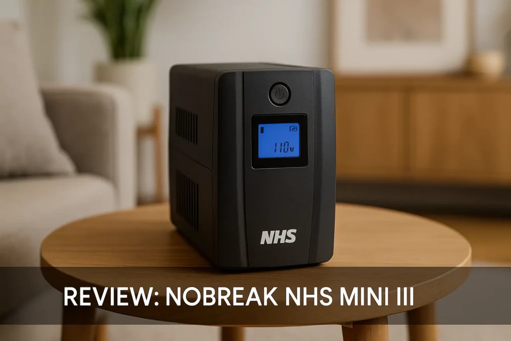 Nobreak NHS Mini III 600VA: segurança e eficiência compacta