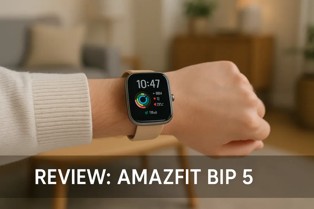 Amazfit Bip 5: Tela Grande, Alexa e Chamadas Bluetooth