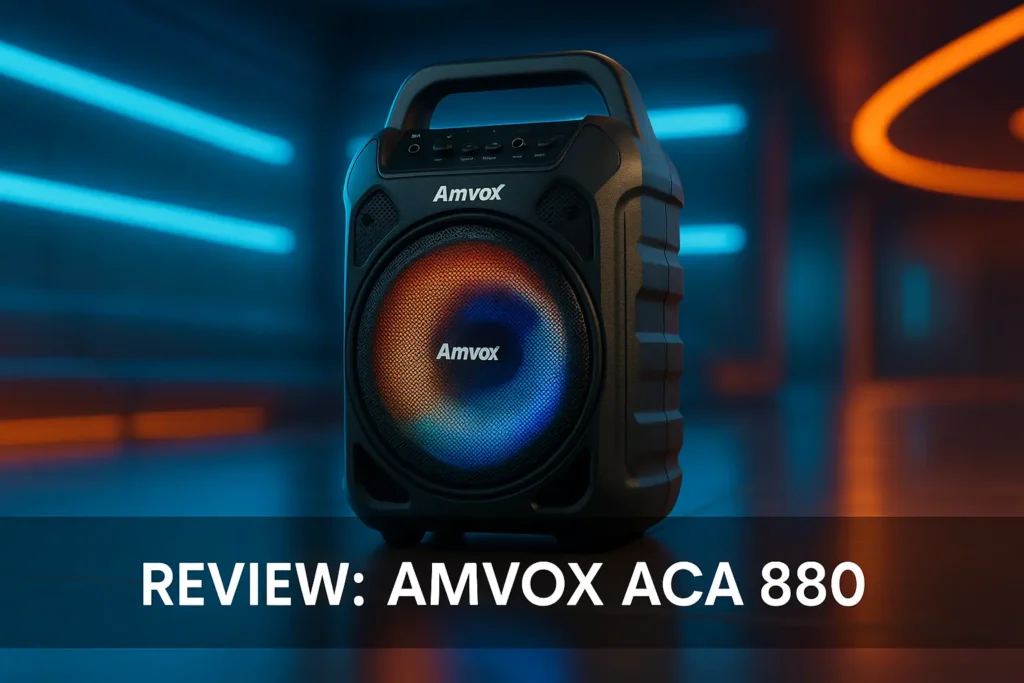 Amvox ACA 880 Vegas: 880W, Bluetooth e Mobilidade