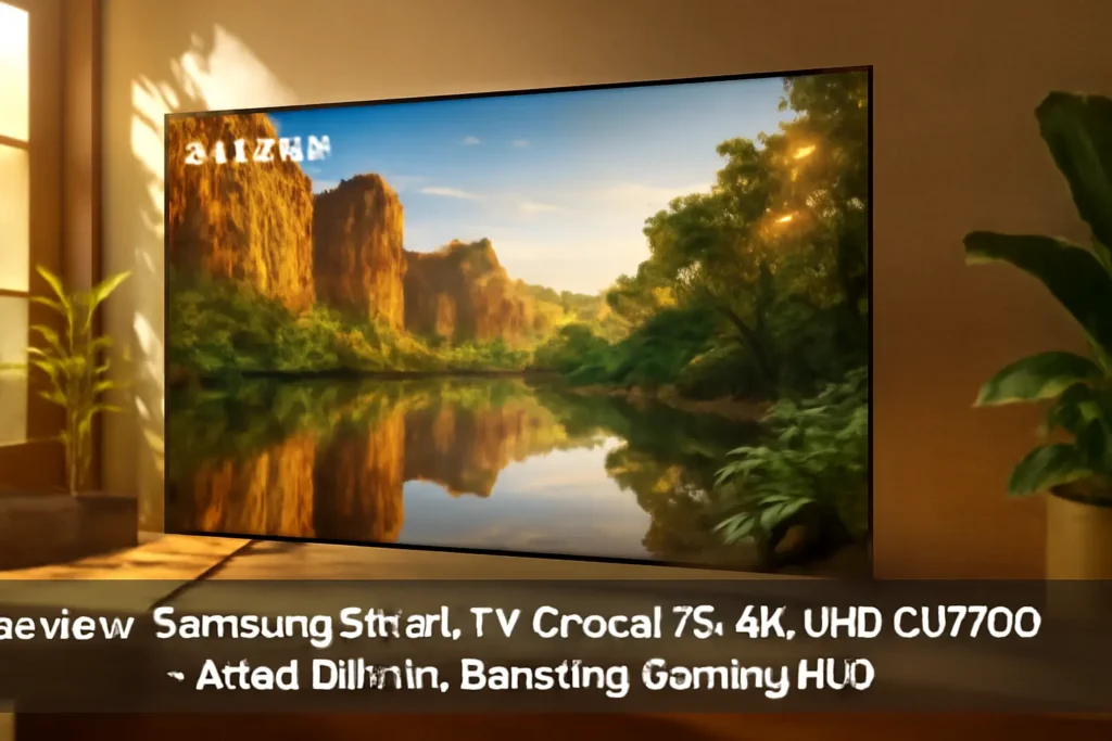 Samsung Smart TV Crystal 75" 4K UHD CU7700 - Alexa built in, Samsung Gaming Hub