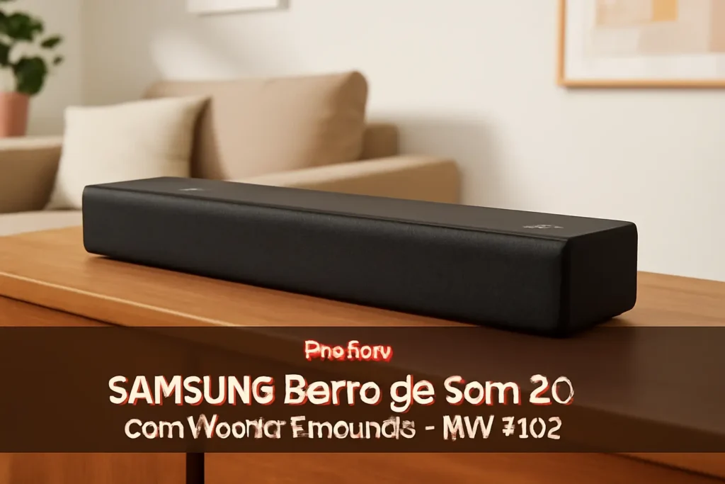 SAMSUNG Barra de Som 2.0 com Woofer Embutido - HW-T400