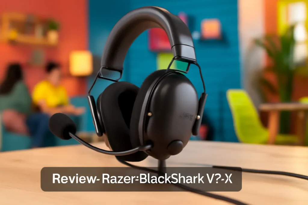Razer Fone de ouvido para jogos BlackShark V2 X: Som Surround 7.1, Drivers de 50 mm, Almofada de Espuma de Memória