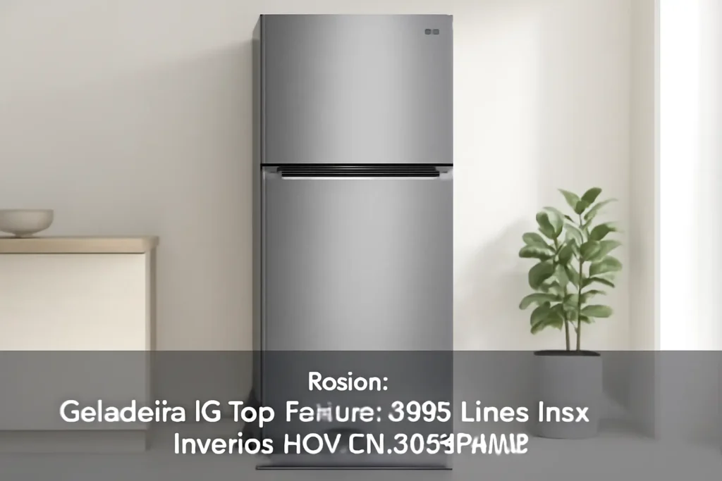 Geladeira LG Top Freezer 395 Litros Inox Inverter 110V GN-B392PLMB: Eficiência e Tecnologia para Sua Cozinha