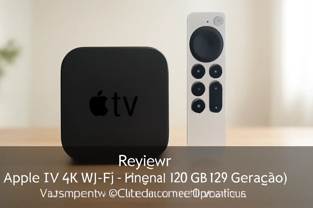 Apple TV 4K Wi‑Fi + Ethernet 128 GB (3ª Geração) - Desempenho e Qualidade Incomparáveis