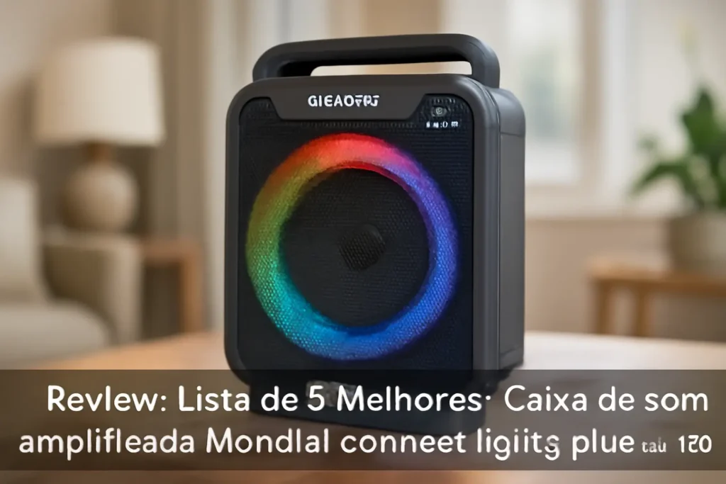 Lista de 5 Melhores: Caixa de som amplificada Mondial connect lights plus cm-700
