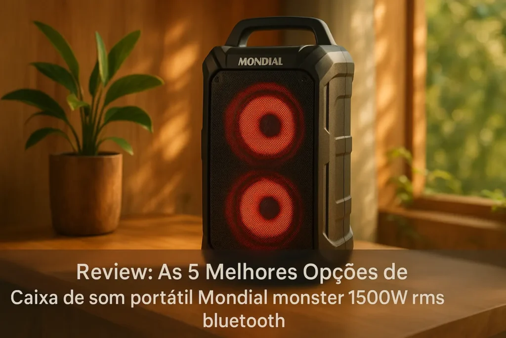 As 5 Melhores Opções de Caixa de som portatil Mondial monster 1500w rms bluetooth