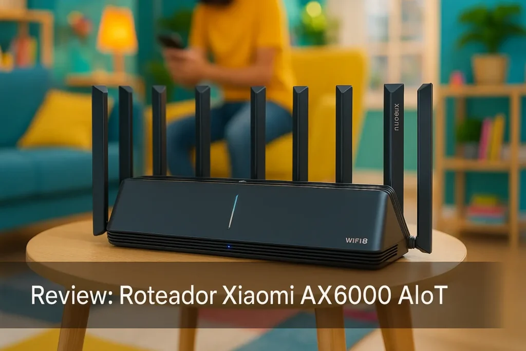 Roteador Xiaomi AX6000 AIoT com WiFi 6 e 6000Mbps