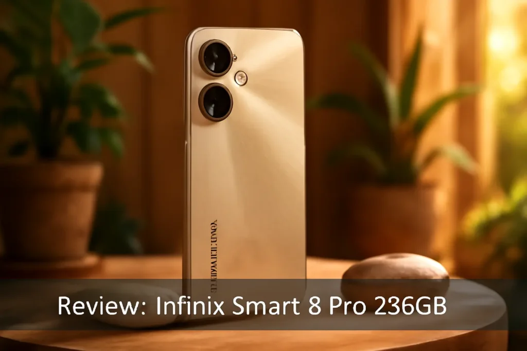 Smartphone INFINIX SMART 8 Pro 256GB - Câmera Dupla 50MP, Tela 6.6" 90Hz, Bateria 5000mAh