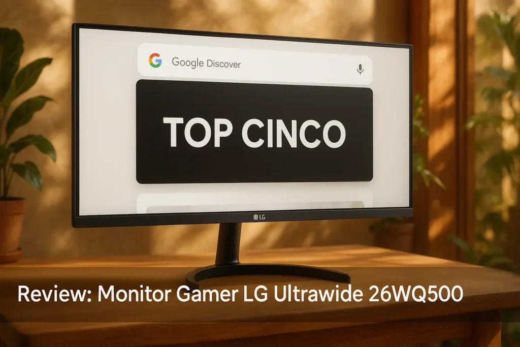 Top Cinco monitor gamer LG ultrawide 26wq500