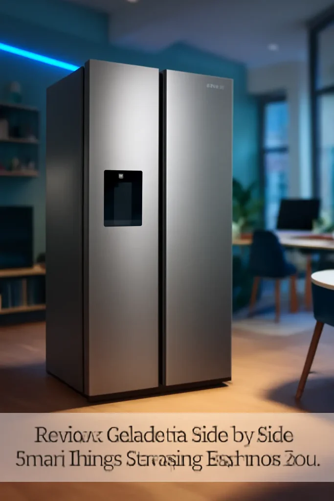 Geladeira Side by Side SmartThings Samsung RS57 Inox 564L