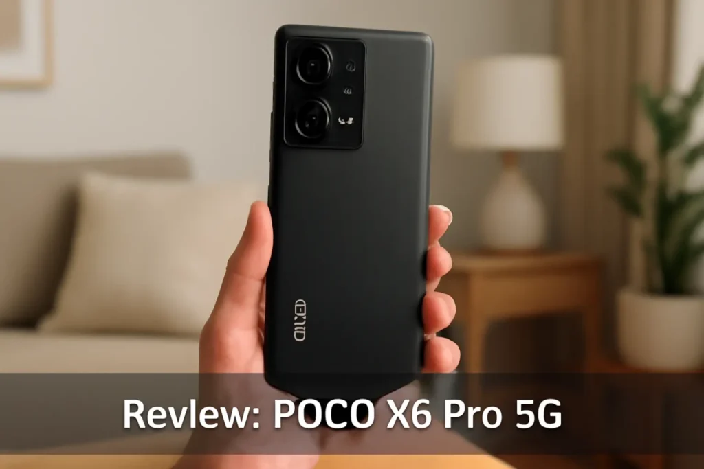 Smartphone Xiaomi POCO X6 Pro 5G 12GB+512GB NFC Dimensity 8300-Ultra 64MP Câmera Tripla 67W 120Hz AMOLED