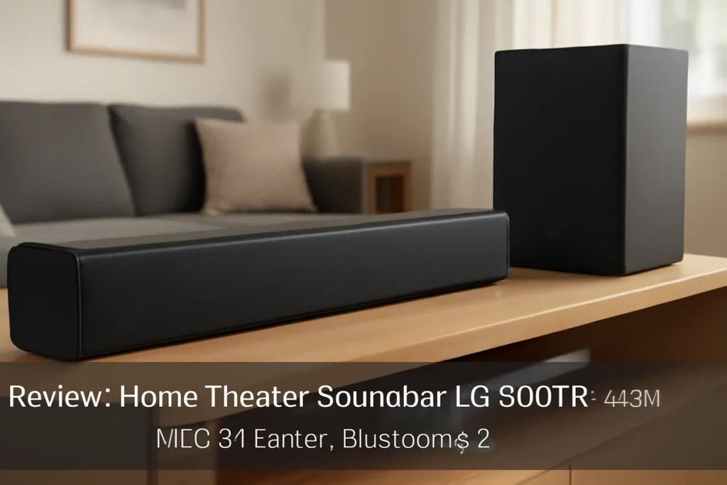Home Theater Soundbar LG S60TR – 440W RMS, 5.1 Canais, Bluetooth 5.3