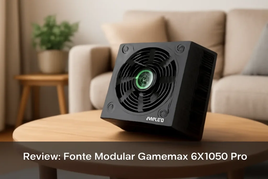 Fonte Modular Gamemax GX1050 Pro 1050W 80 Plus Platinum Preta: Potência e Eficiência para Seu PC