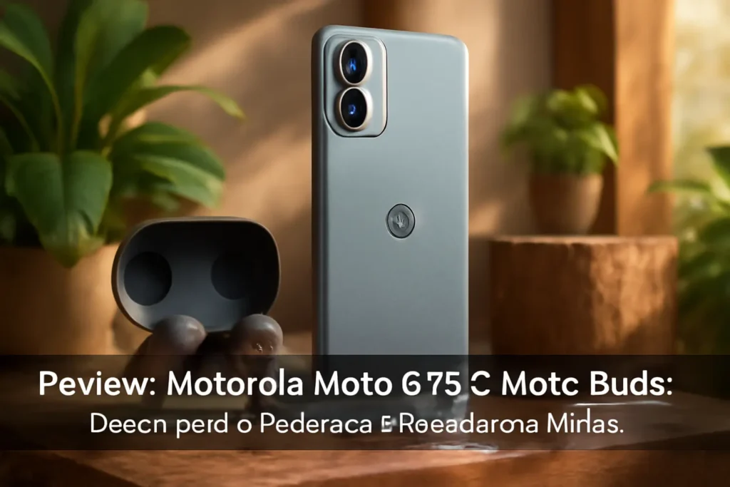 Smartphone Motorola Moto g75 5G + Moto Buds: Desempenho Poderoso e Resistência Militar