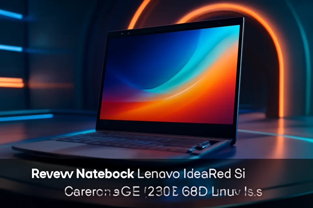 Notebook Lenovo IdeaPad 3i Celeron 4GB 128GB SSD Linux 15.6"