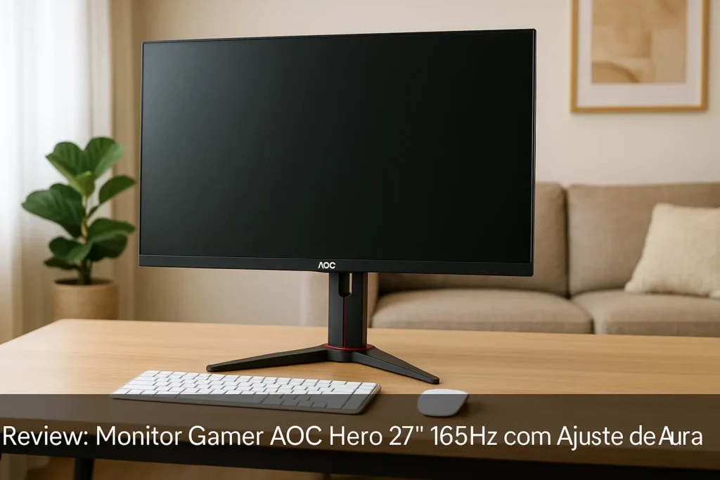 Monitor Gamer AOC Hero 27" 165Hz com Ajuste de Altura
