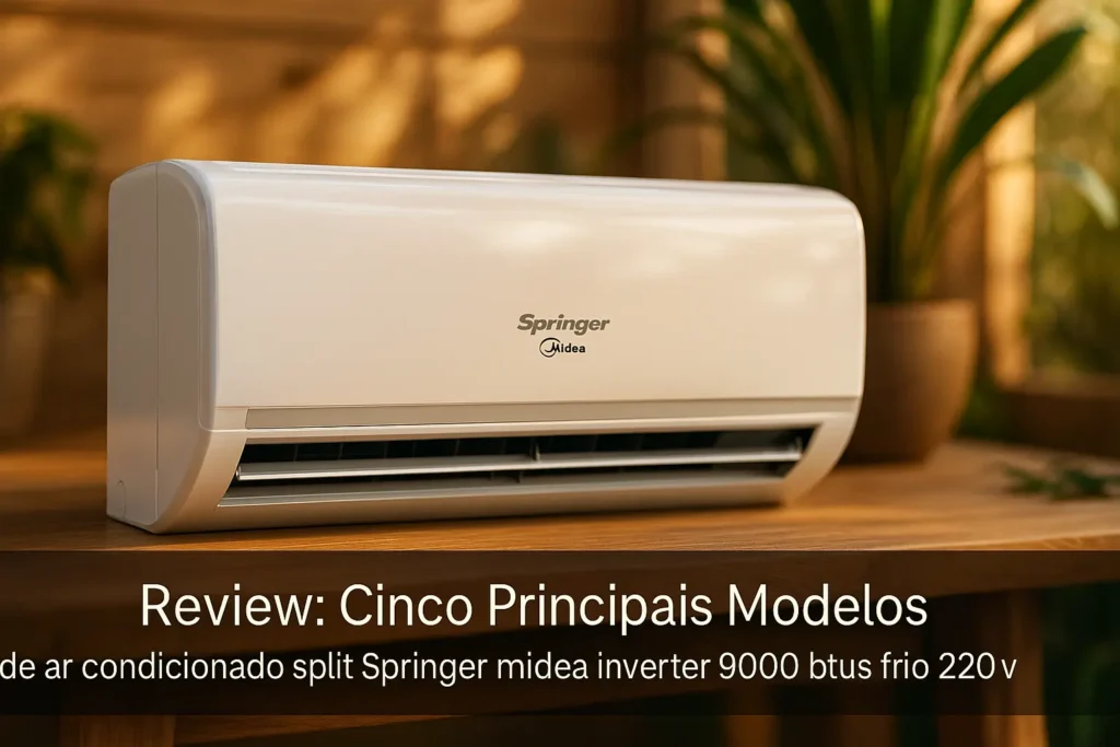 Cinco Principais Modelos de ar condicionado split Springer midea inverter 9000 btus frio 220v