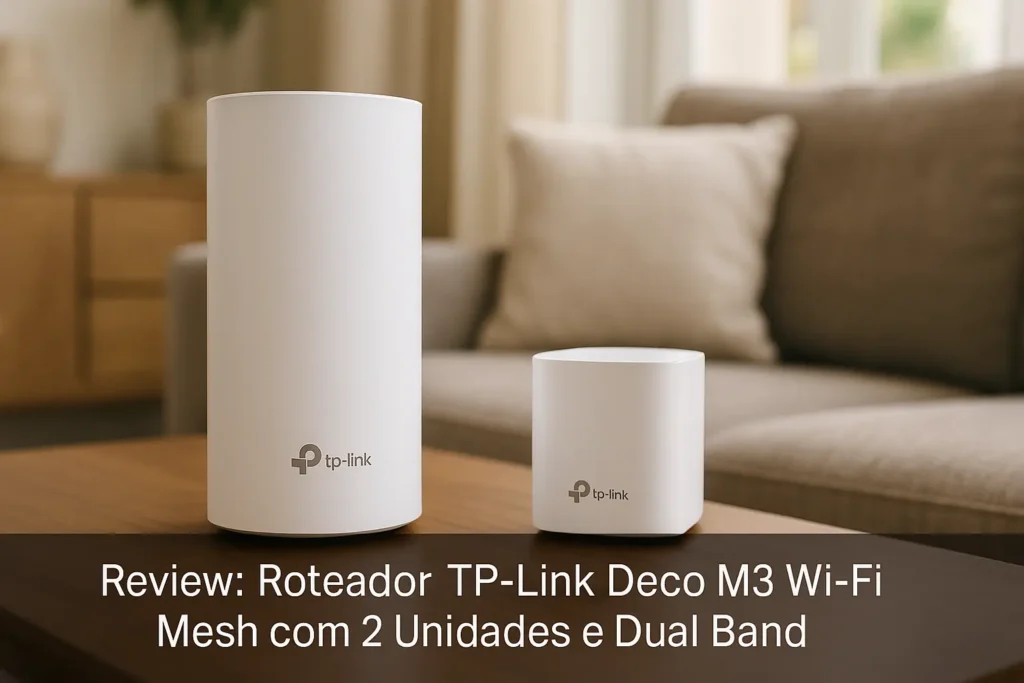 Roteador TP-Link Deco M3 Wi-Fi Mesh com 2 Unidades e Dual Band
