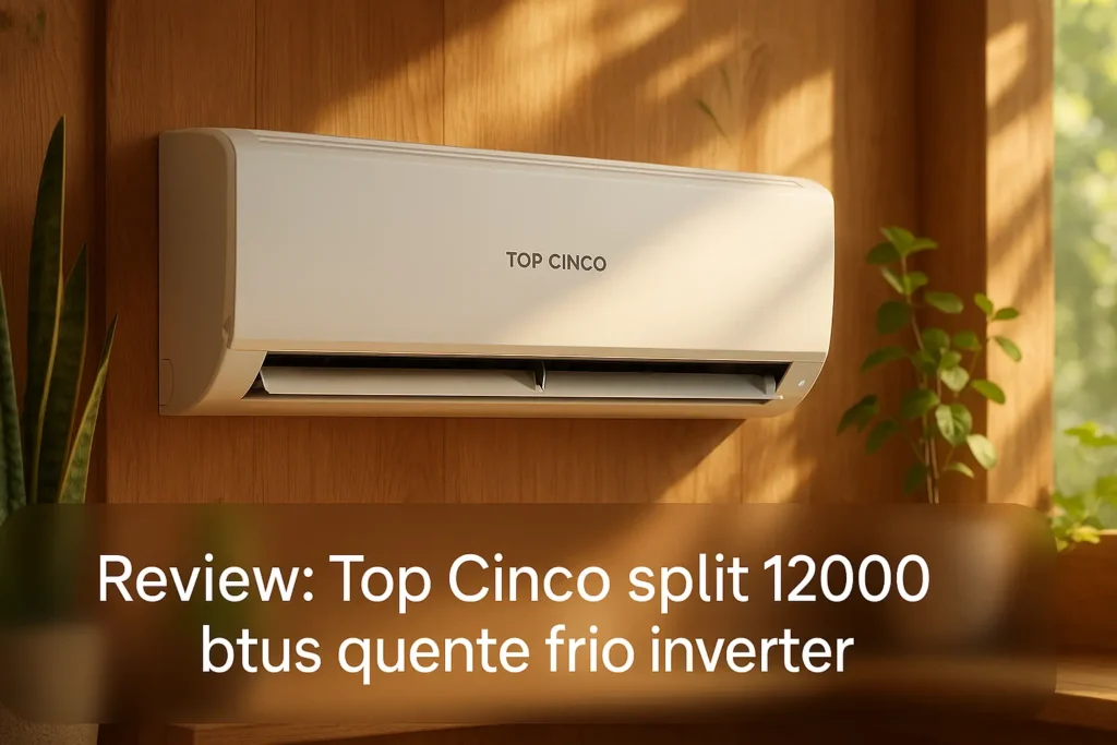 Top Cinco split 12000 btus quente frio inverter