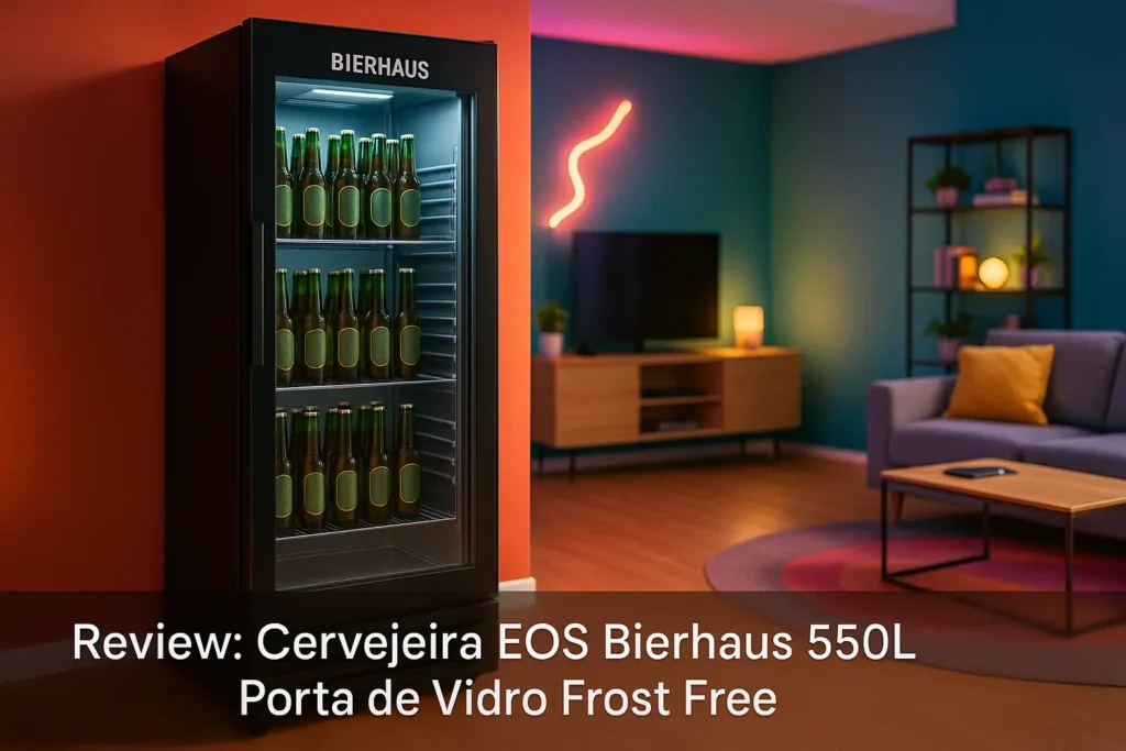 Cervejeira EOS Bierhaus 550L Porta de Vidro Frost Free
